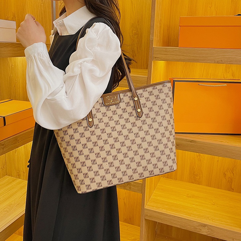Chic Ladies' Checker Patterned Backpack with Multiple Compartments Casual Stylish Accessory Tote bag Designer bag