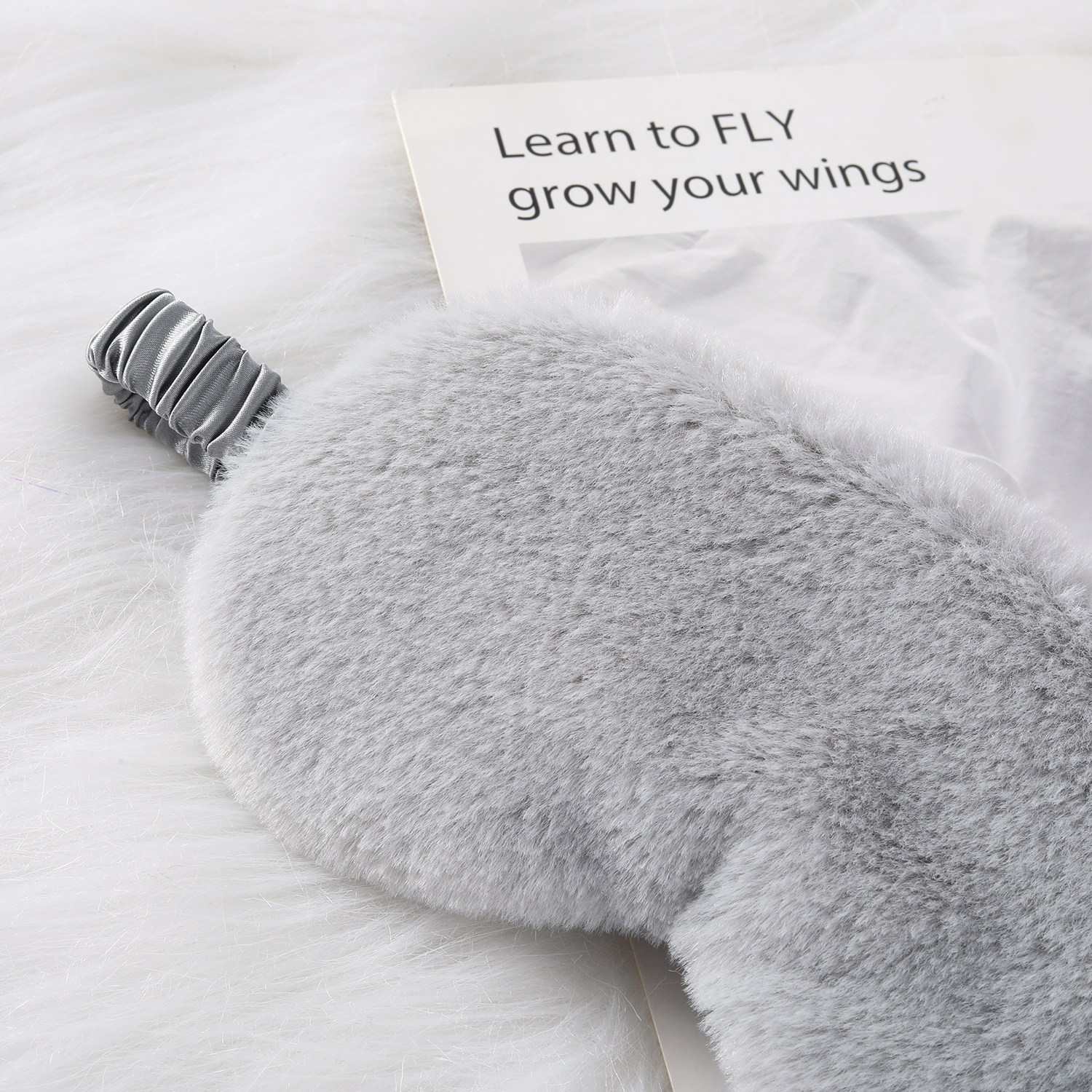 Little rabbit hair blackout sleep plush breathable imitation silk autumn and winter skin friendly eye mask