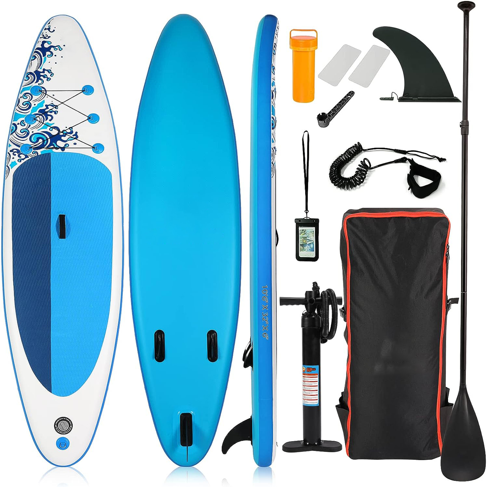 Complete Sup Package Featuring Sturdy Inflatables for Fun Outdoors Includes Essential Ride-On Tools
