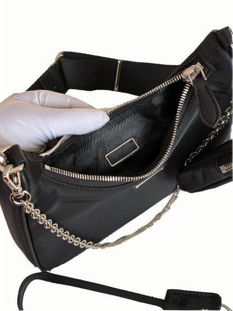 2025 casual women's bag new style armpit chain three in one shoulder bag versatile crossbody bag