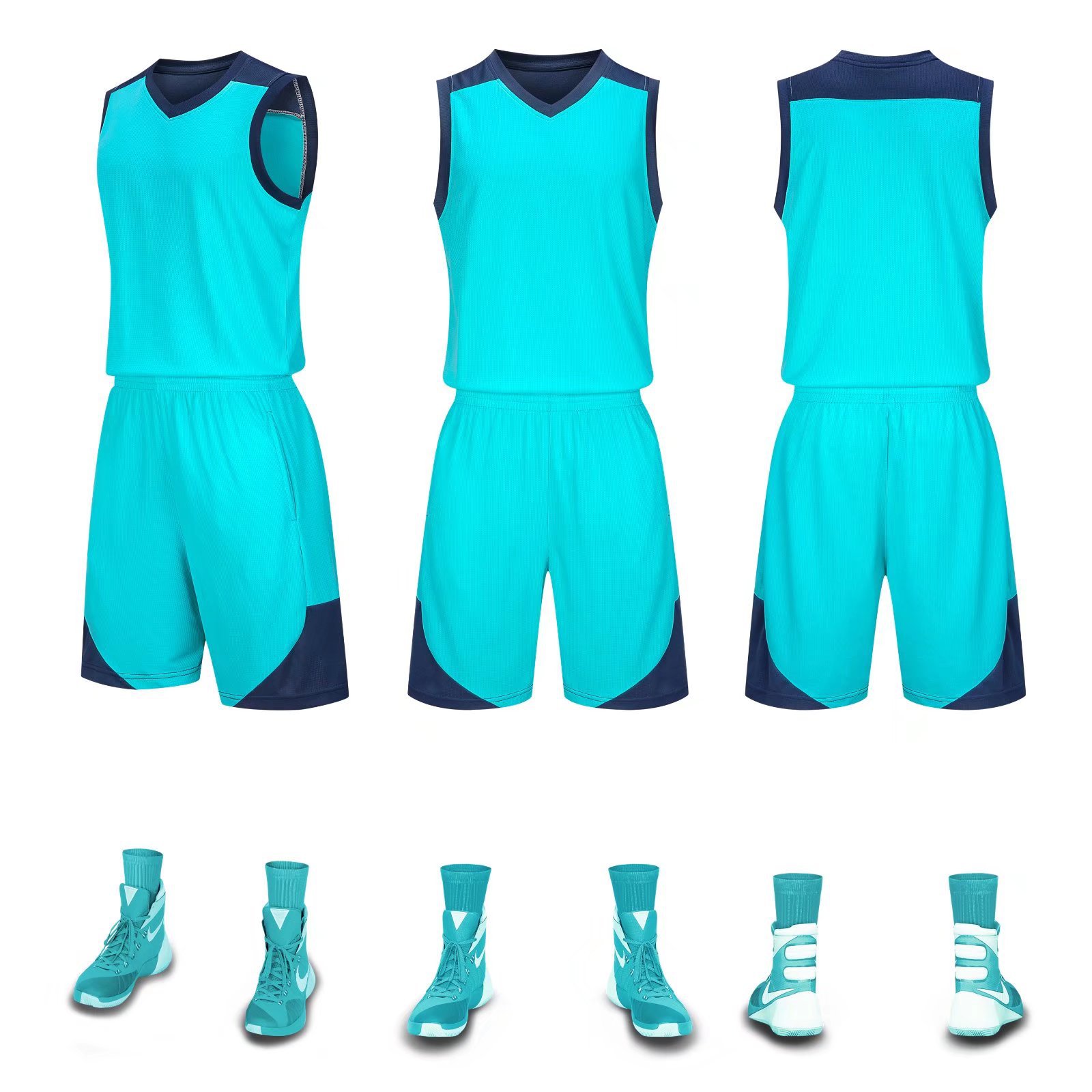 High-Quality Stretch Fabric Athletic Garments for Sports Teams Embossed Branding Available