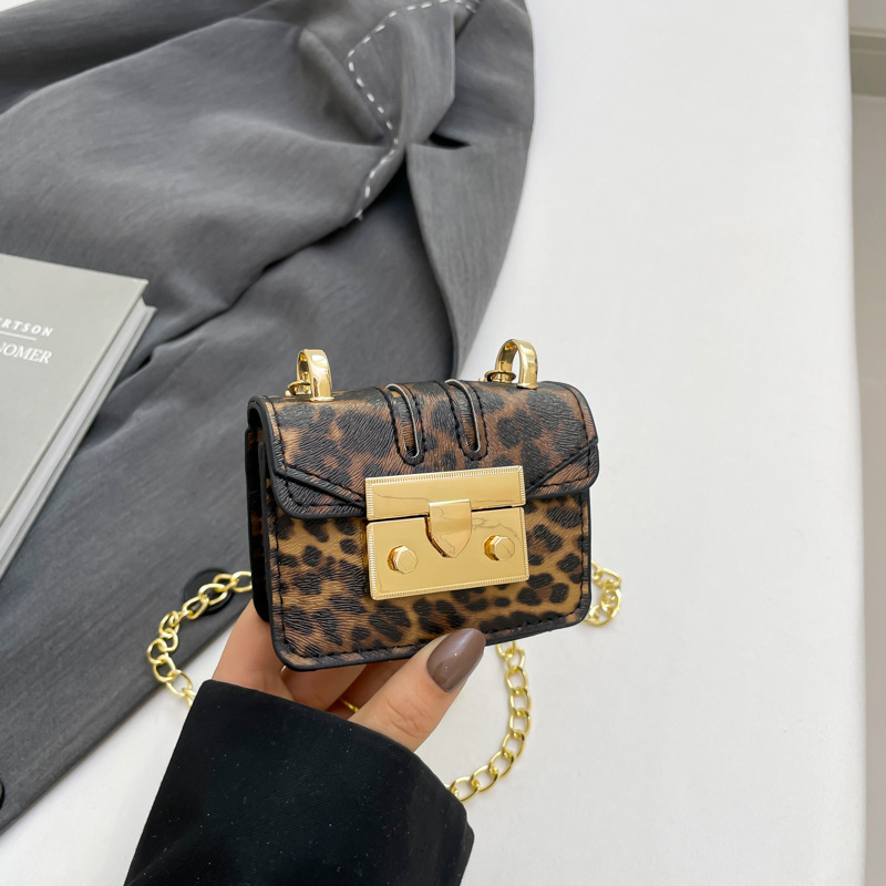 2025S Designer New Exquisite Mini Square Trendy Printed Fashion Chain Shoulder Crossbody Small and Stylish Women Bag