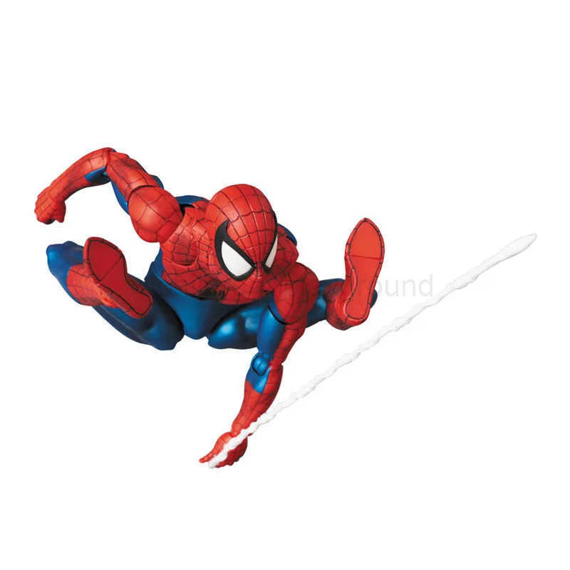 Disney Mafex 075 Spiderman Action Figure 16cm High Quality Spider Man Multiple Accessories Model Doll Toys Collection Gifts W20250516