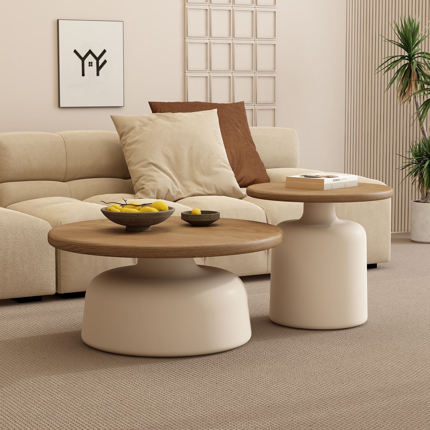B5162 Simple and stylish apartment coffee table living room cream style small apartment net red iron coffee table