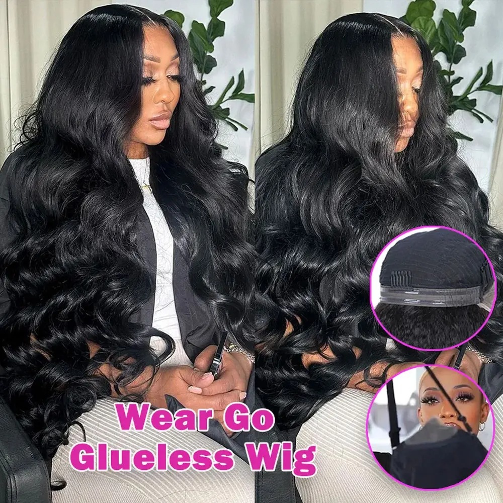 30 40 Inch 200 250 Density 13x6 HD Transparent Lace Frontal Wig Brazilian Human Hair 13x4 Body Wave Lace Front Wigs For Women synthetic lace front wig