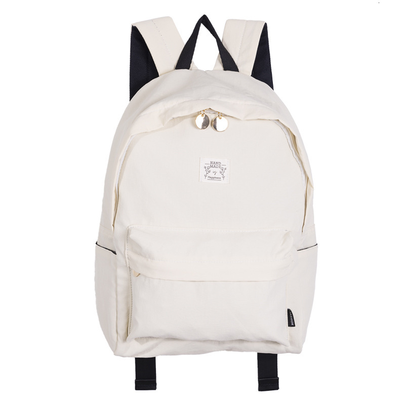 2025S designer bag with high aesthetic value solid color Instagram style backpack student girl travel trend lightweight small backpack