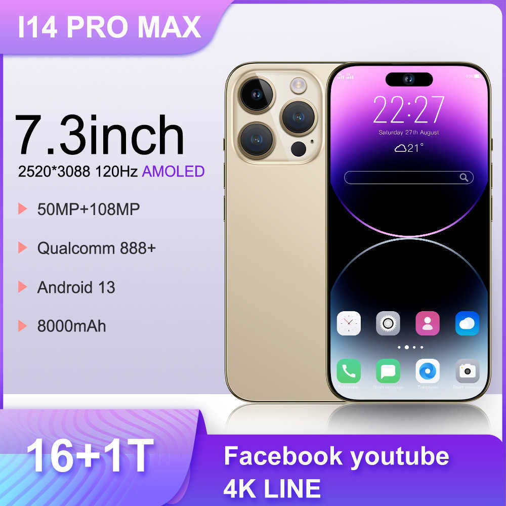 Smartphone i15 Pro Max true 4G all-in-one 7.3 large screen 13 million pixels (2+16) R250516