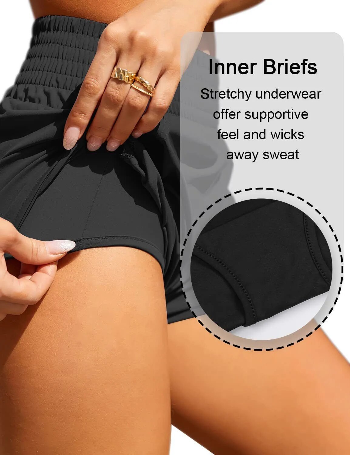 track Rise Lined 3 inch yoga Workout hot Shor Speed up Short Women's High Waisted Running Quick Dry Athletic jump close skin have ed Loose Pilate