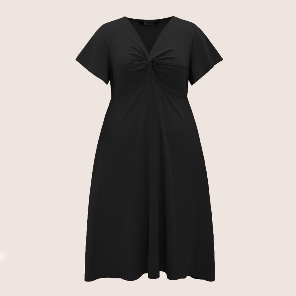 Large Size Womens Waist Cinching Slimming Tea Break Skirt Summer New Dress for Women
