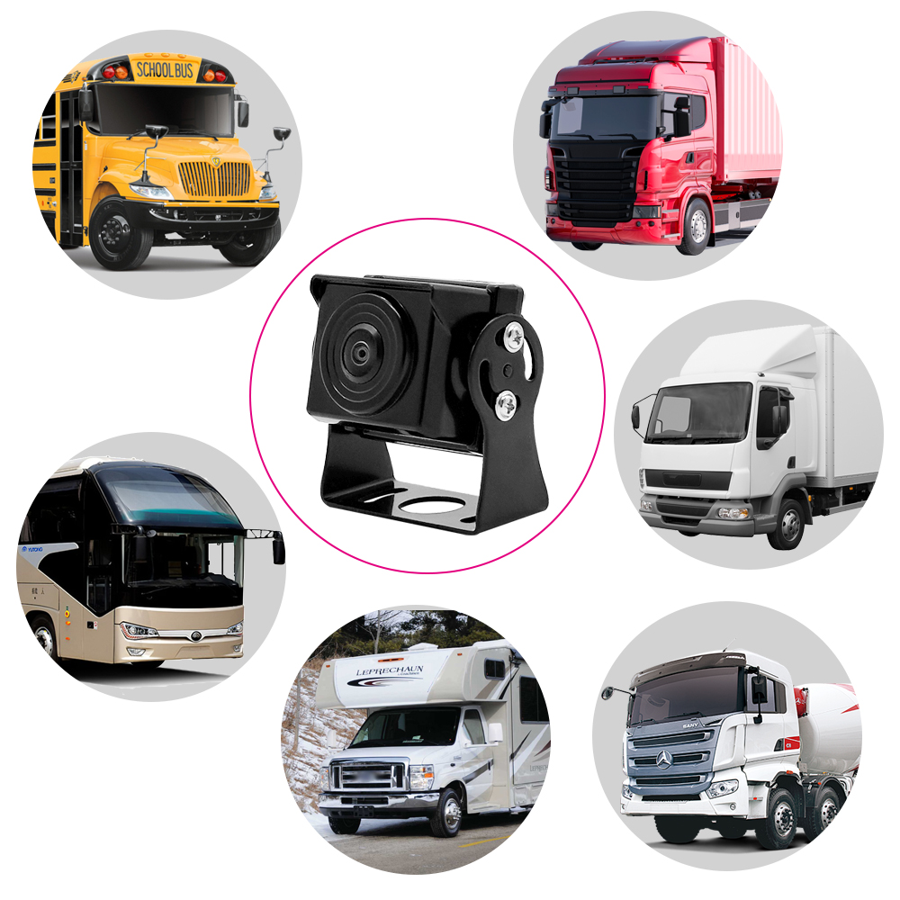 Truck backup Camera, AHD720P /1080P Reversing Camera, Waterproof Night Vision Wide Angle Rear View Camera, Aviation Head 4-Pin Connector for RV, car, 