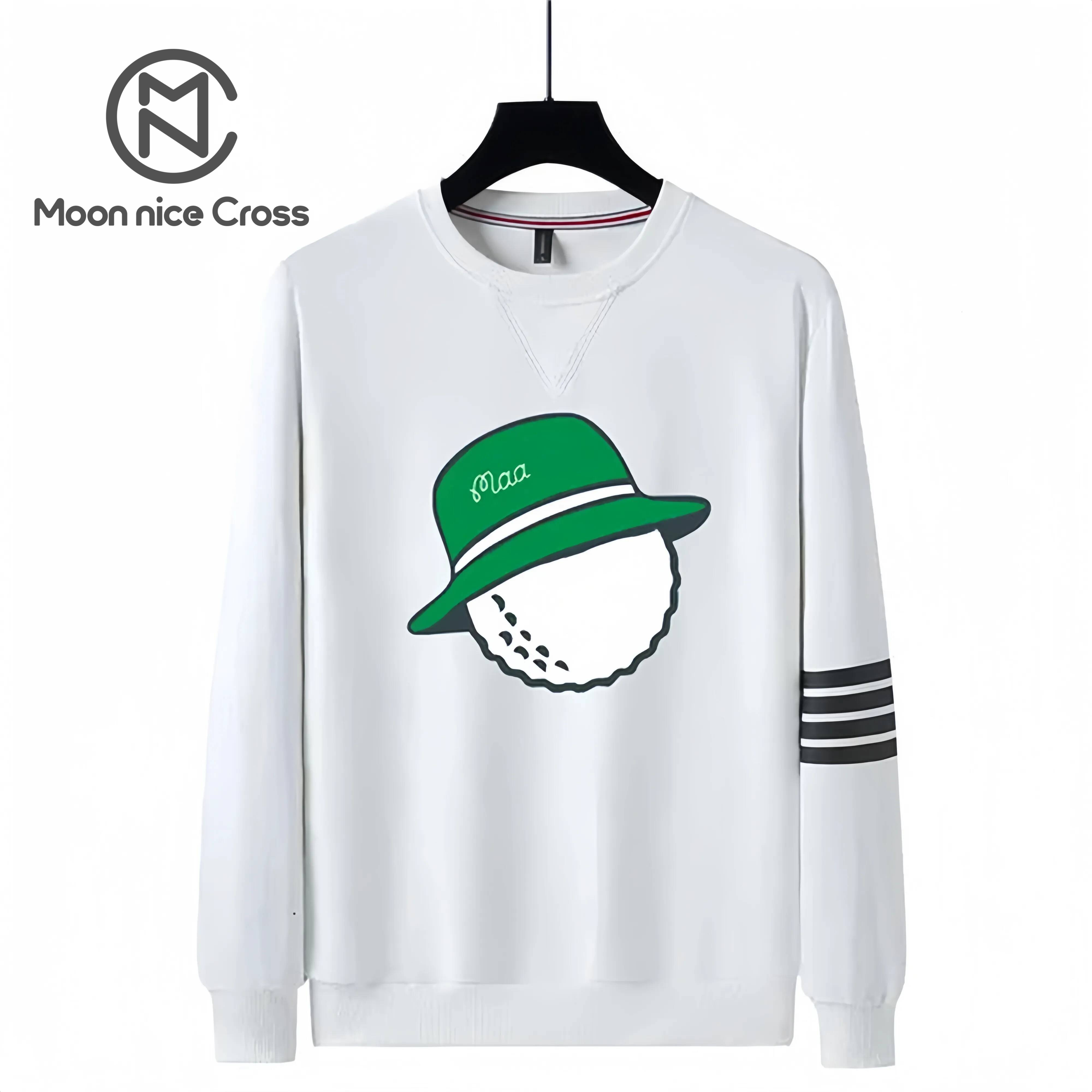 2025 Clothe Fashion Designer Men's malbons Hooded Sweater New Trendy Round Neck Long Fit Sport Cotton Clothing high quality pure cotton af9