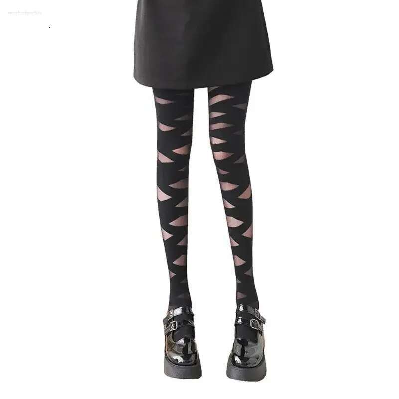 Women Socks Elegant Sexy Cross Glass Silk JK Thin Mesh Pantyhose Stripe Korean Stockings Tights designer bag