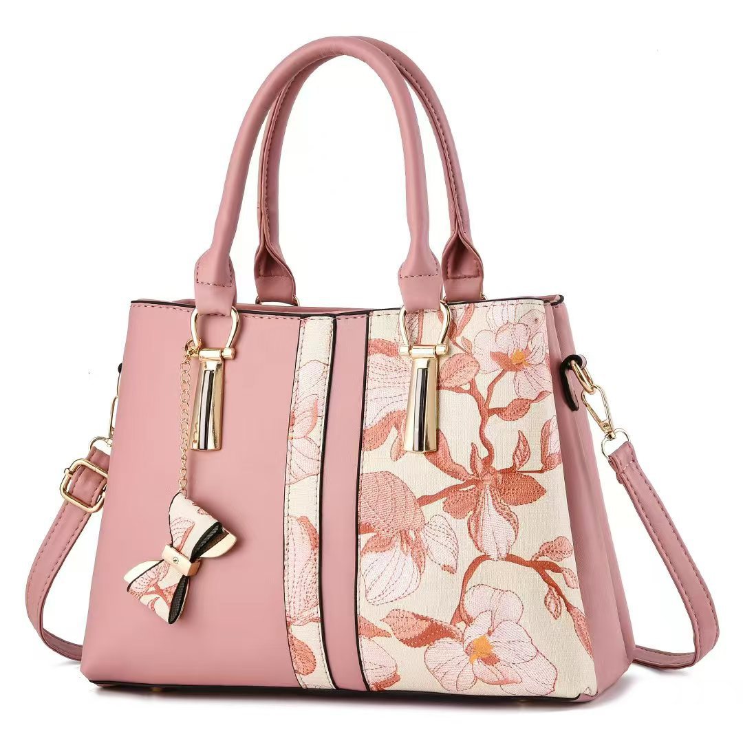 New Arrival Chinese-Style Embroidered Tote - Fashionable Minimalist Shoulder Bag for Women Lightweight + Free Shipping