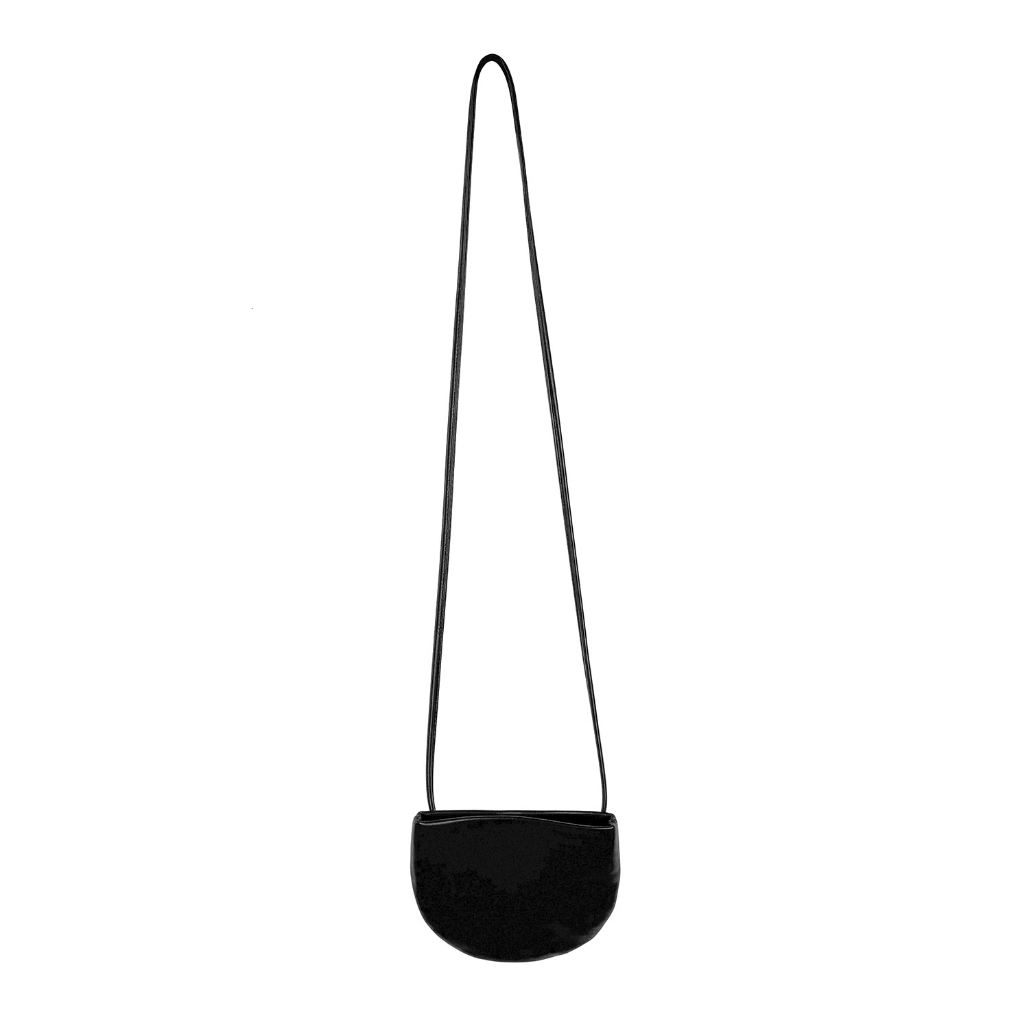 2025S designer summer new simple hanging neck Korean trendy small women crossbody versatile semi-circular mini bag