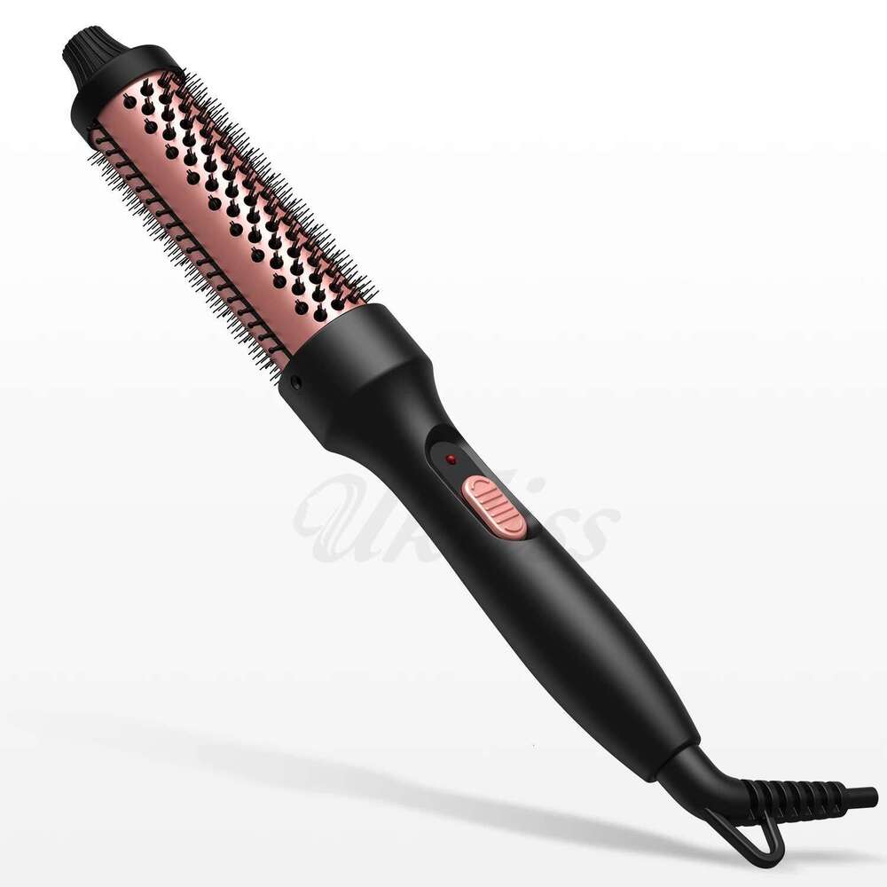 Thermal Heated Iron 32mm Round Ceramic Hair Curler Roller Volumizing Brush Curling Comb Styling Tools