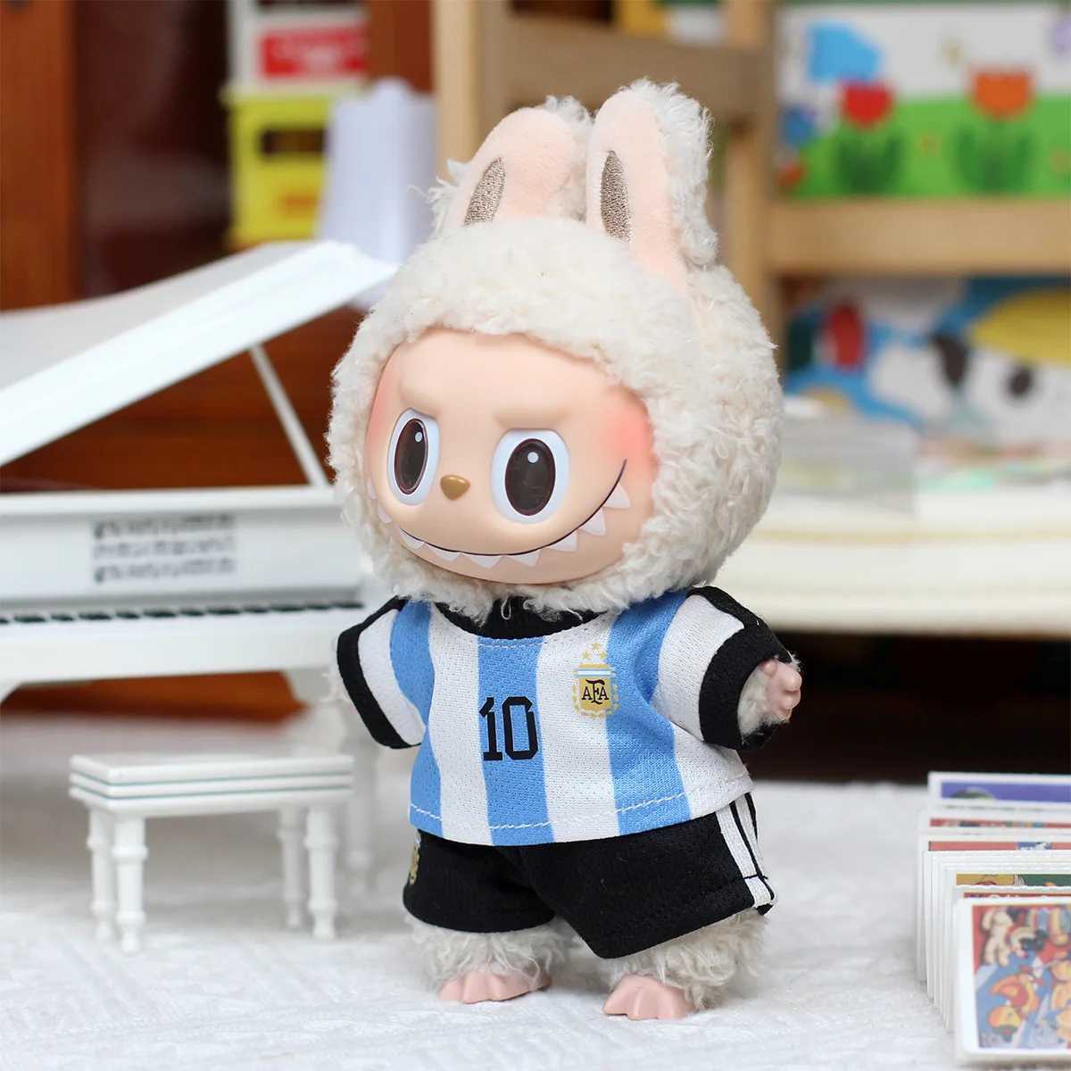 Handcrafted Labubu Toy - Generations I/II Basketball Player Statue