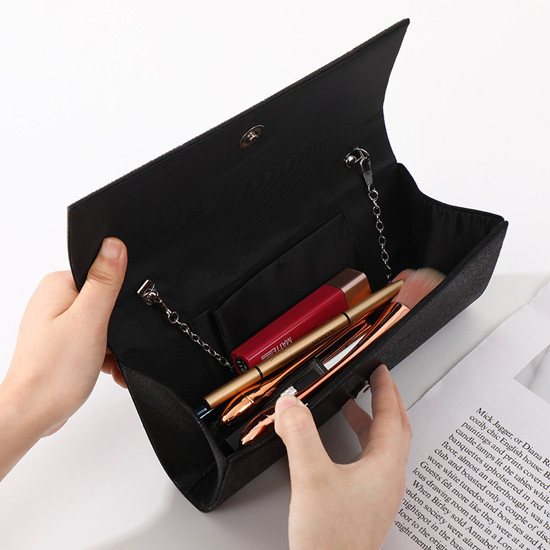 Explosive Flash Banquet Small Square Bag with Diamond Bride Party Banquet Bag Handheld Chain Crossbody Fashion Dress Bag 240822