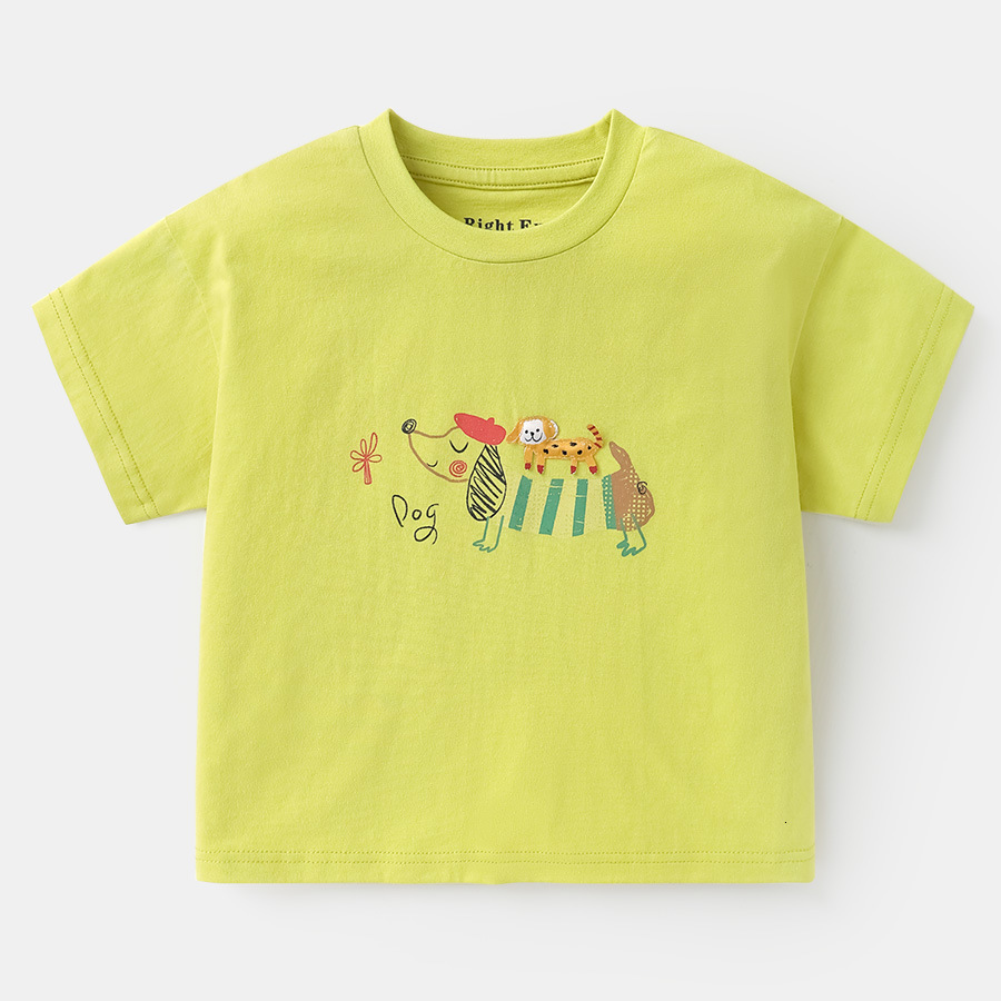 Boys antibacterial cotton short-sleeved T-shirt for summer children clothing for toddlers baby clothes 230426