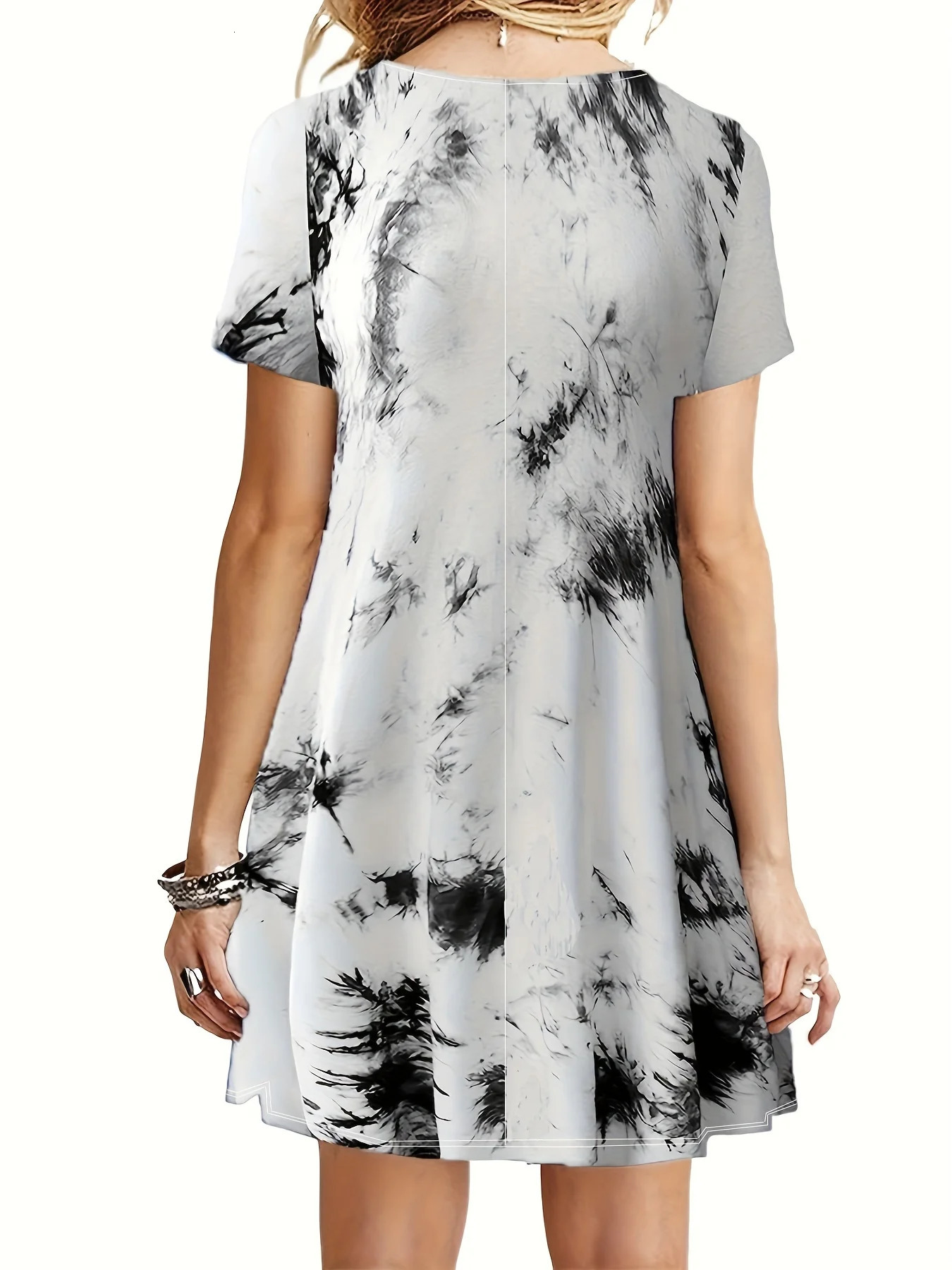 Womens Plus Size Woven Slim Fit Dress 250506