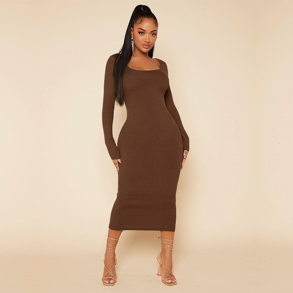 Plus Size Womens Ladies Style Dress Autumn and Winter Simple and Elegant Temperament Slim Fit Mid Length Skirt