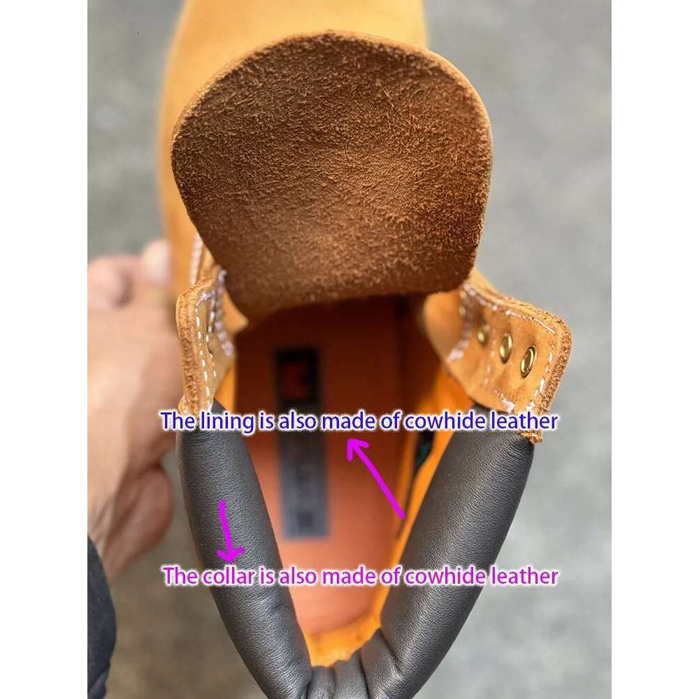 Men Fashion Outdoor Shoes Genuine Leather 2024 Male Casual Waterproof Boots