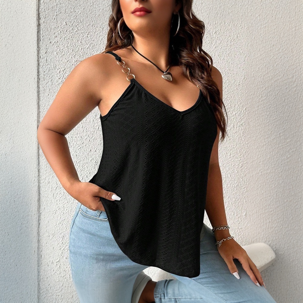 2025 New Camisole Vest for Spring and Summer Simple and Sexy Spicy Girl Wearing Sleeveless Top for Outerwear