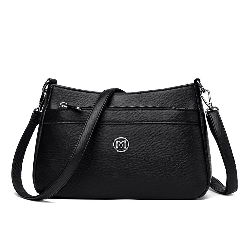 2025S designer middle-aged mother new women shoulder simple and fashionable crossbody bag large capacity soft leather small bag