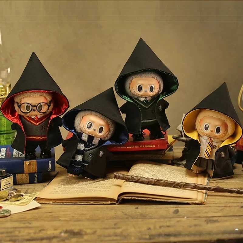 New Labubu Magic Academy Set Pendant Decoration 15 17cm Size Doll Clothes Hog Warts School Uniform Free shipping