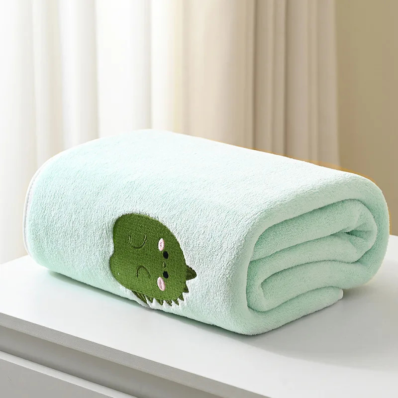 Printed baby bath towel 43*41 inches absorbent non-linting lovely embroidery pattern texture light and soft feel delicate 250516