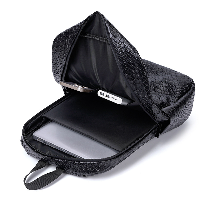2025S designer new woven large capacity computer men and women commuting bag student fashionable versatile travel backpack