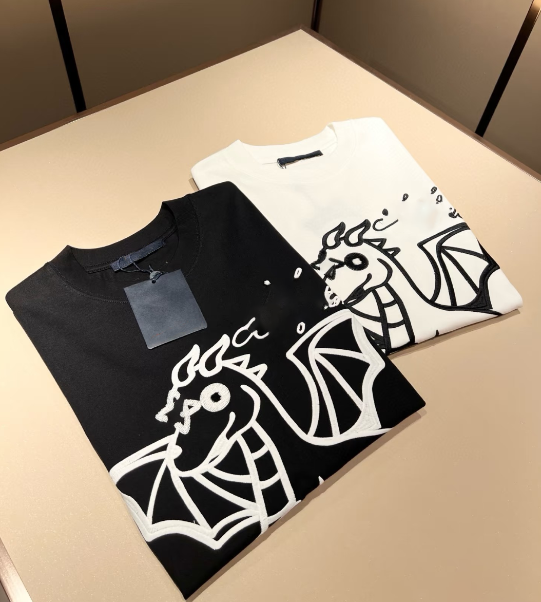 Designer Mens Tshirts Letter Print Mens T-shirt Cotton Loose Summer Tees Fashion Tops Unisex Tops