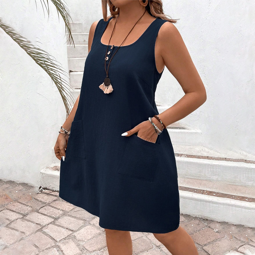 Plus Size Womens Clothing French Elegant and Simple Commuting Style Slimming Texture Niche Dress for Women