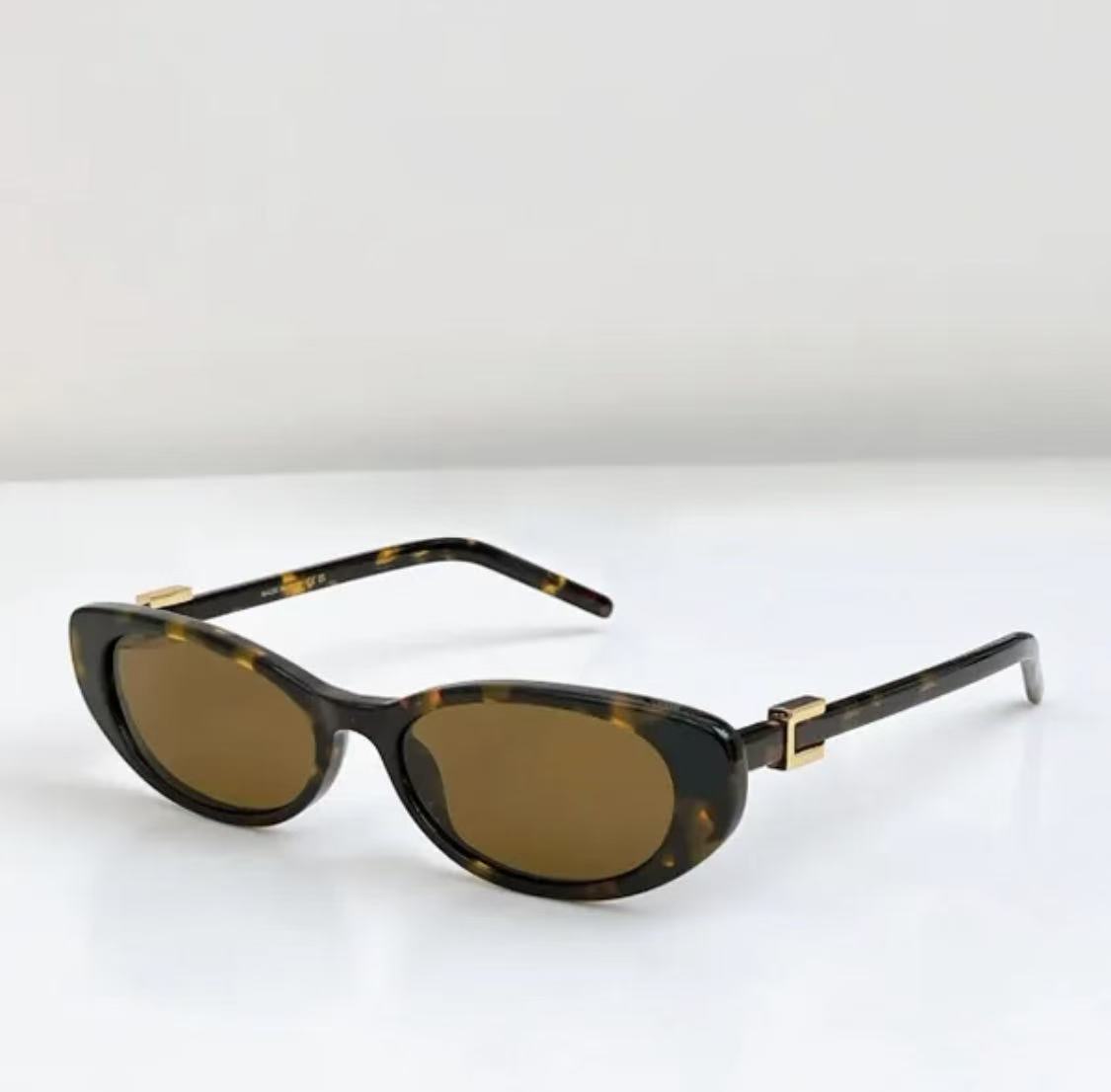 Cat Eye Oval Black Grey Y2K Women Designer Sunglasses Shades Sonnenbrille gafa de sol with Box