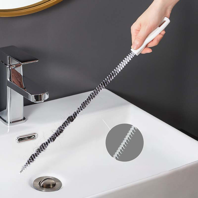 Pipe Dredging Brush for Sewer Hair Cleaning - Pool Maintenance Tool