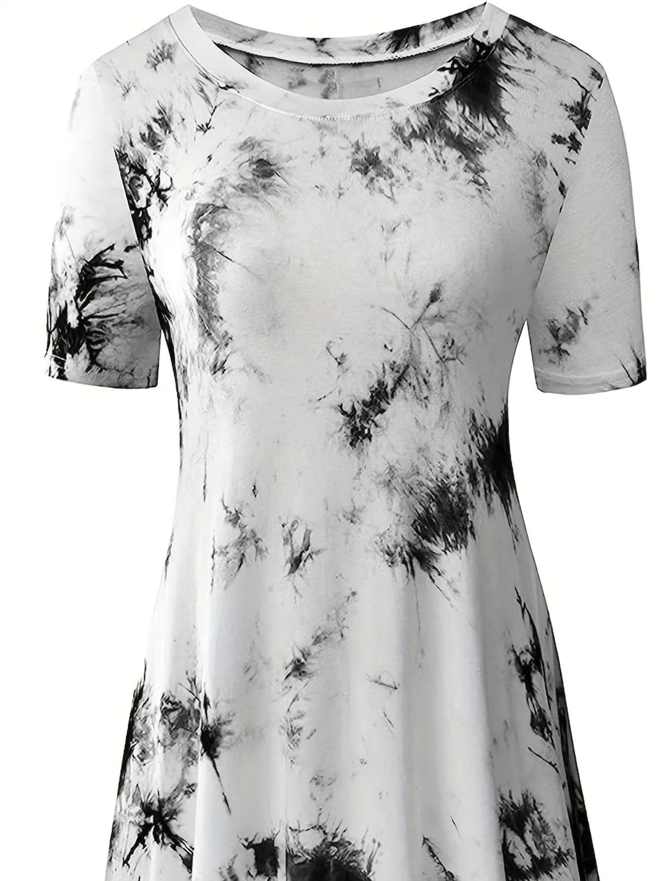 Womens Plus Size Woven Slim Fit Dress 250506