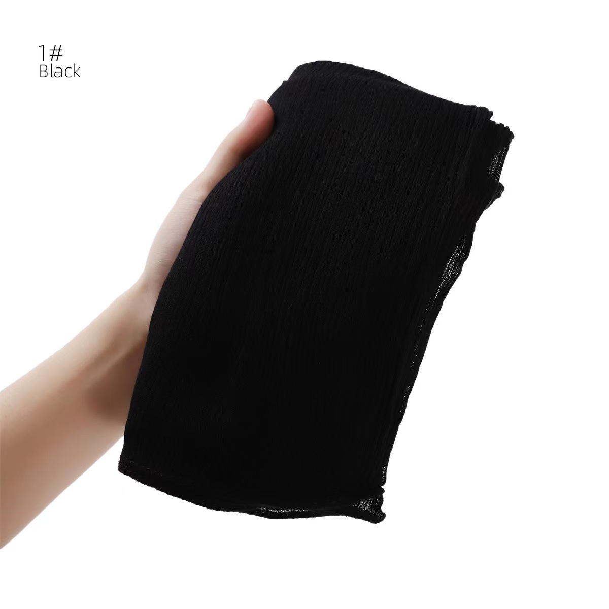 T725 solid color wrinkled rayon wrinkled long scarf pure cotton scarf headscarf large shawl multi-purpose silk scarf female
