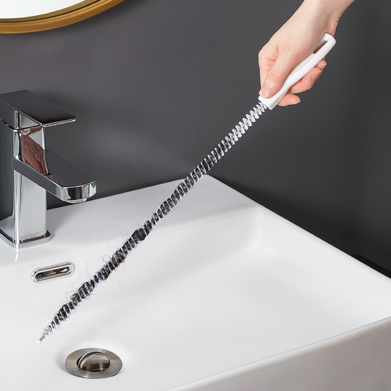 Pipe Dredging Brush for Sewer Hair Cleaning - Pool Maintenance Tool