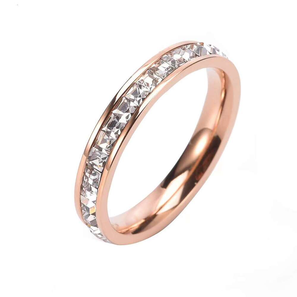 High Quality Designer ring for Woman man Ring Zirconia Engagement Titanium Steel Love Wedding Rings Sier Gold Fashion jewelry Christmas gift