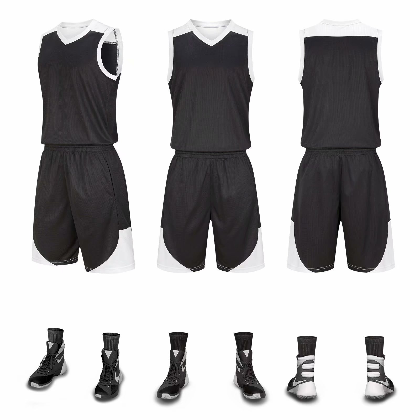 High-Quality Stretch Fabric Athletic Garments for Sports Teams Embossed Branding Available