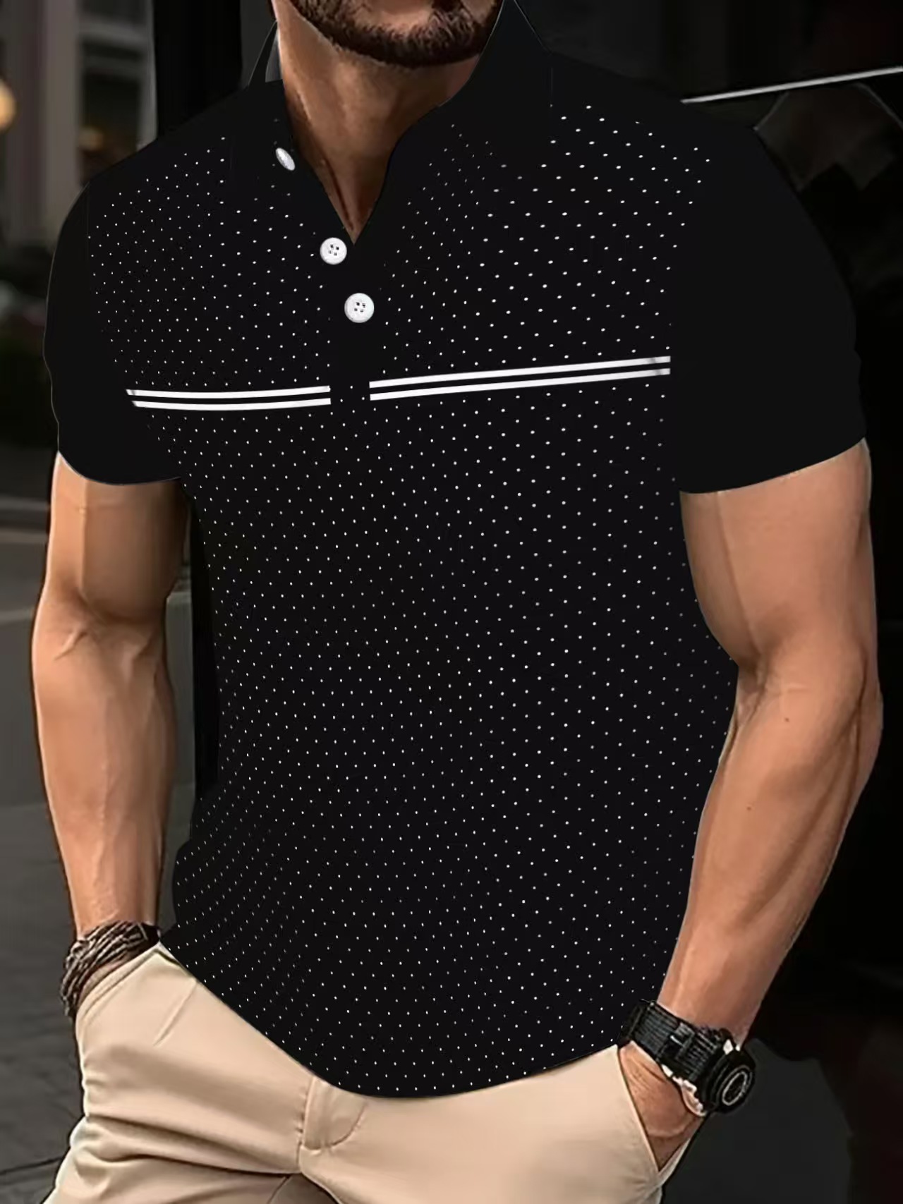Men's Short Sleeve Cotton Polo Shirt in Classic Fit