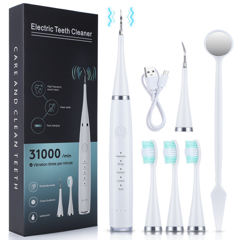 Electric dental cleaner set for home use six in one electric toothbrush calculus removal teeth cleaning and beauty device 241030
