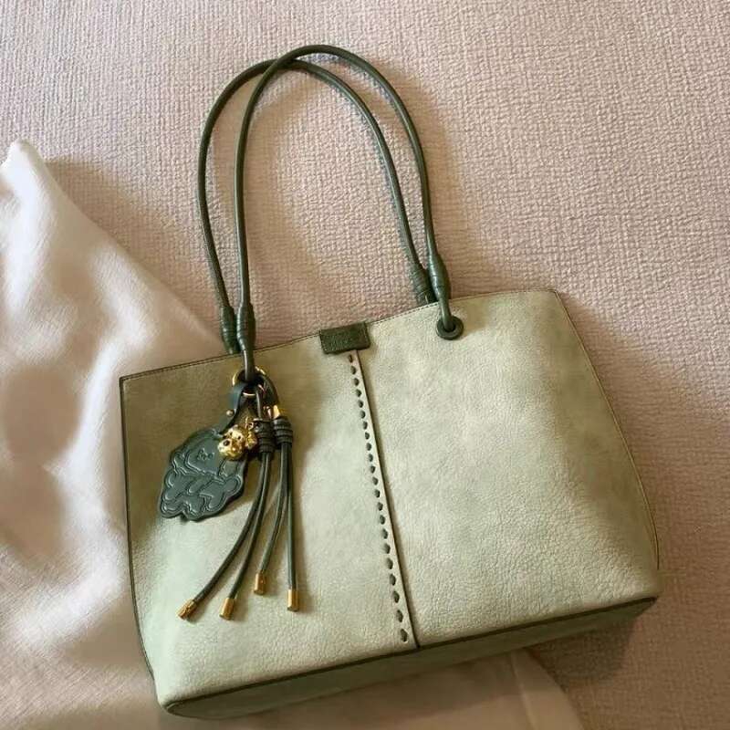 Nanfeng Chio2nd Bread Dog Lime Tote Large Capacity 2025 New Handheld Shoulder Bag