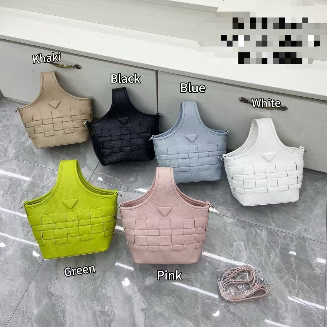 2025S designer French woven niche design handbag vegetable basket high-end sense shoulder crossbody bag bucket bag
