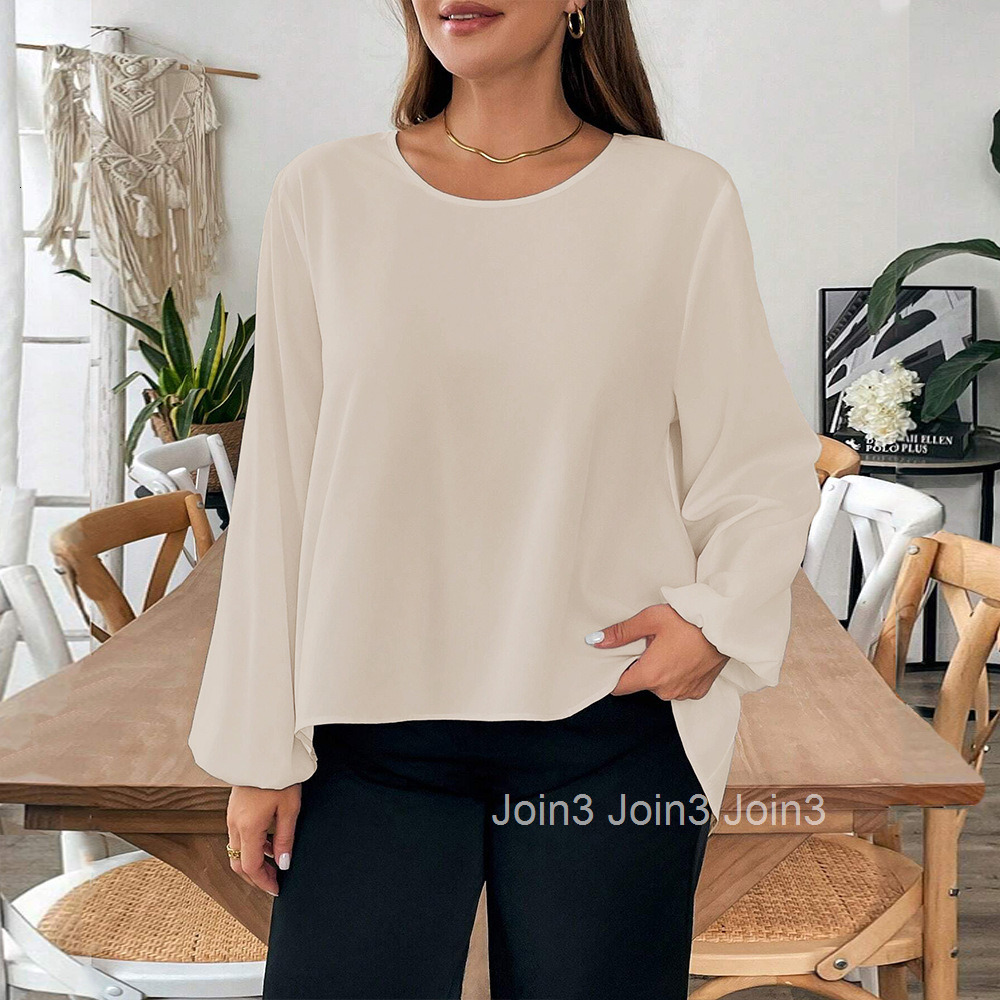 Large Size Womens Simple and Lazy Style T-shirt for Autumn and Winter Loose and Slimming Bow Tie Inner Top