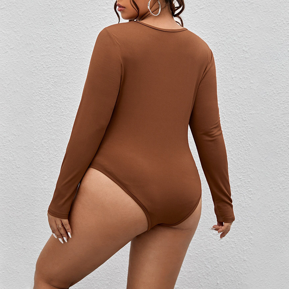 Large Size Womens Simple Commuting Jumpsuit for Autumn and Winter Sexy and Slim Fit Design Three Part Tapered Pants