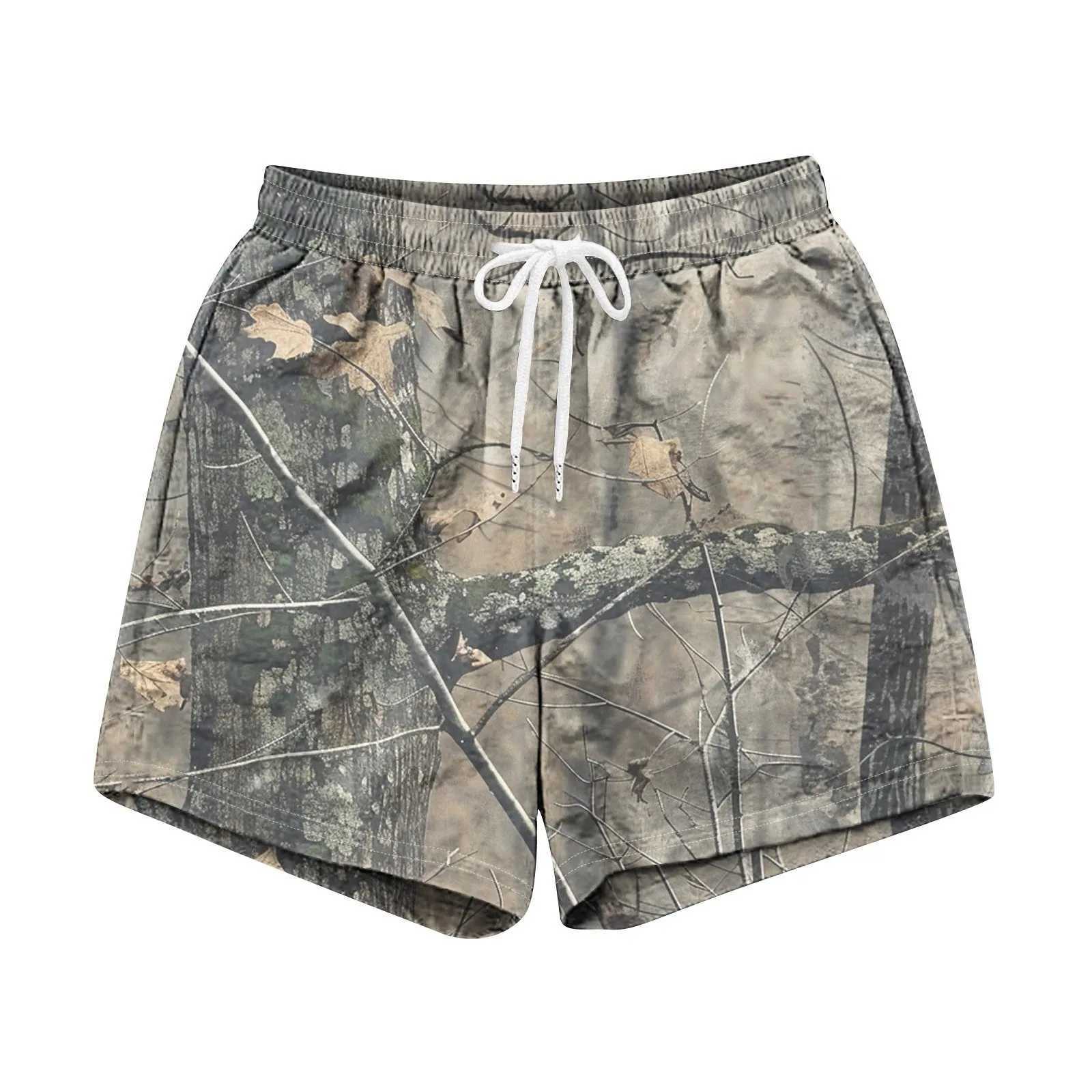 3d Camouflage Printed MenS Beach Shorts Casual Swim Trunks Personality Cool Sports Outdoor Camo Board Shorts ClothingXJ250516