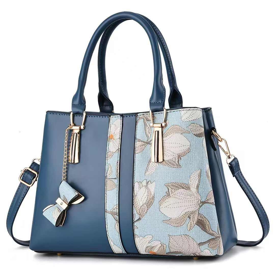 New Arrival Chinese-Style Embroidered Tote - Fashionable Minimalist Shoulder Bag for Women Lightweight + Free Shipping