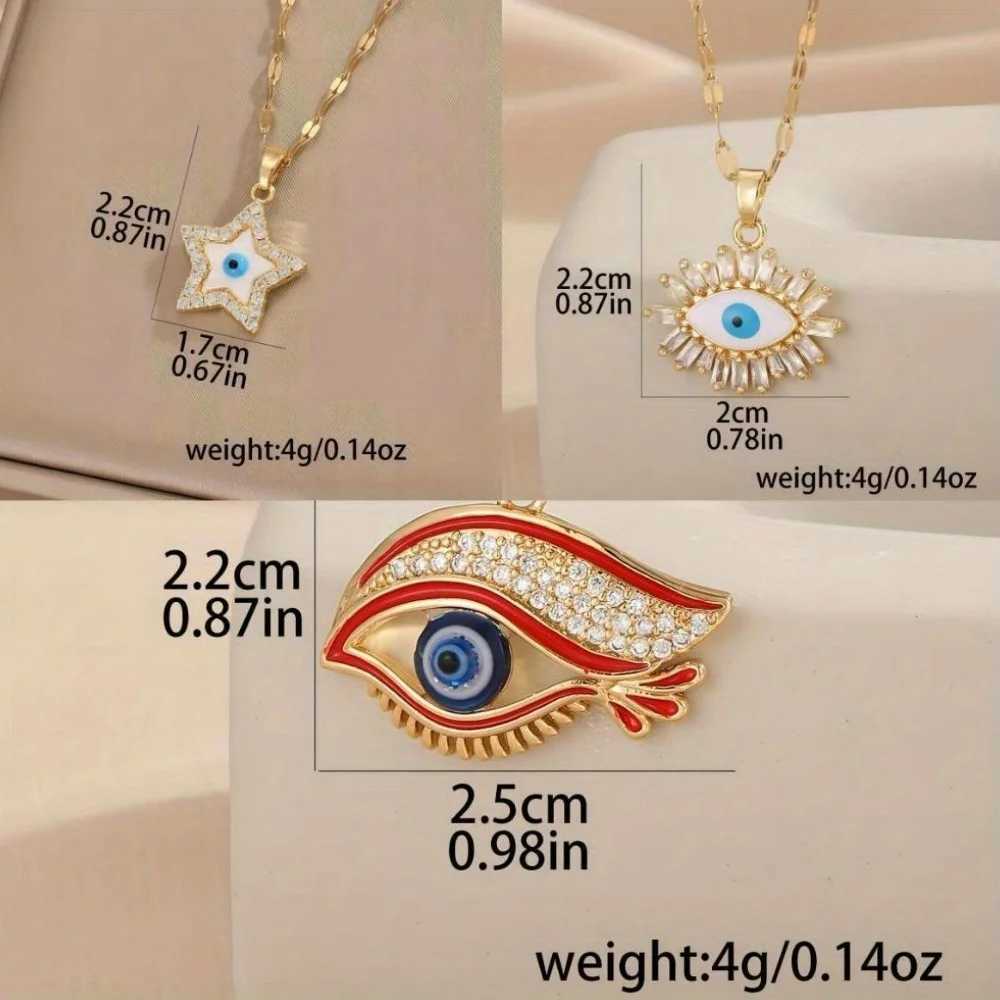 Personali Devil Eye Necklace for Wen Advanced and Versatile Fashionable and Elegant Stainless Steel Clavicle Chain X250516