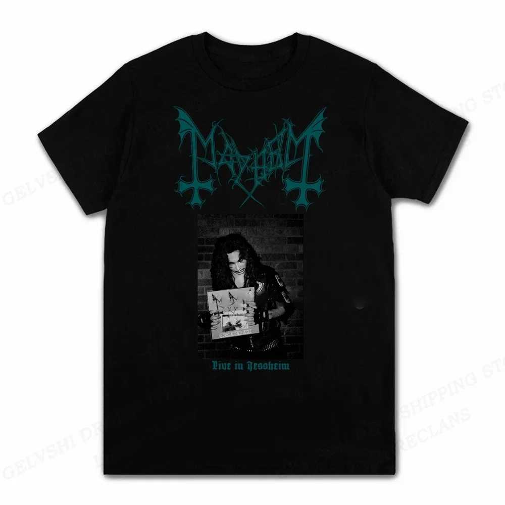 Rapper Mayhem Death T Shirt Men Fashion T-shirts Cotton Tshirt Kids Hip Hop Tops Tees Womens Tshirt Anime Rock Camisetas Boy Tees X250516