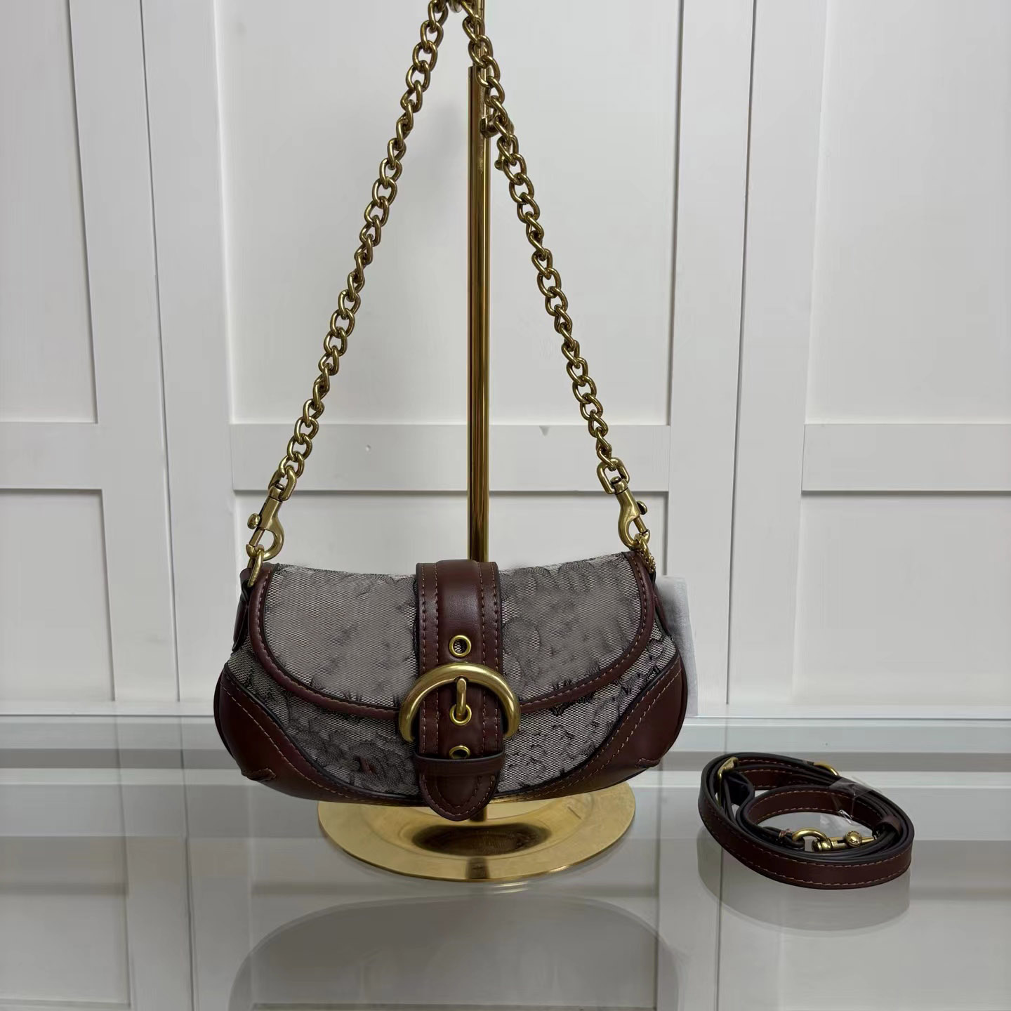 SOHO Shoulder Bags for Women Armpit Handbags Purses Crescent Saddle Bag can45 Jacquard Soho 25 Shoulder Bag